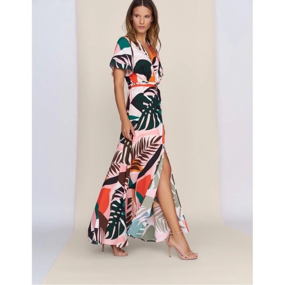 Anthropologie Hutch Kiera Wrap Maxi Dress Size XS NWT